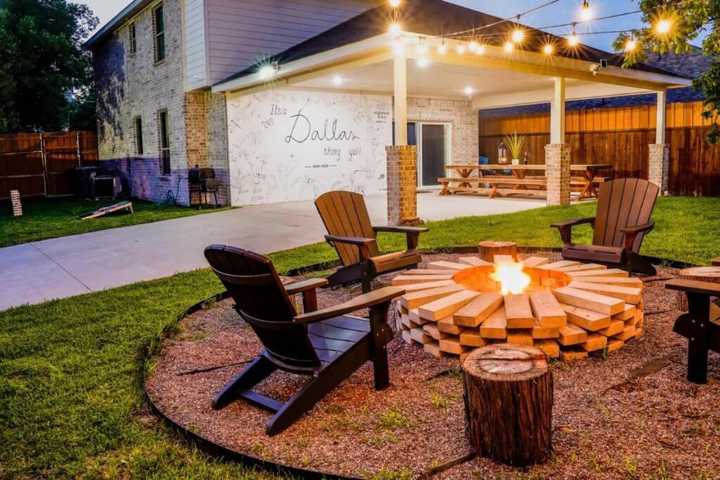 Dallas 4Br Large Yard W Hot Tub , Fire Pit And Basketball Hoop Exteriör bild
